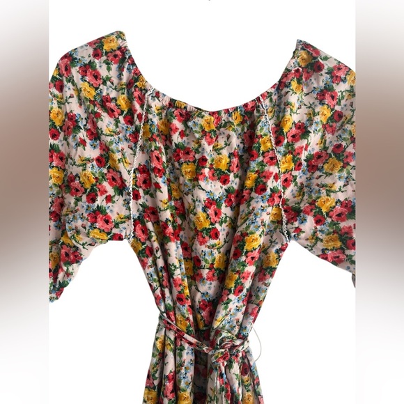 Free People Ladies Multi Colored Floral Boho High Low Dress Size XS - Picture 2 of 6